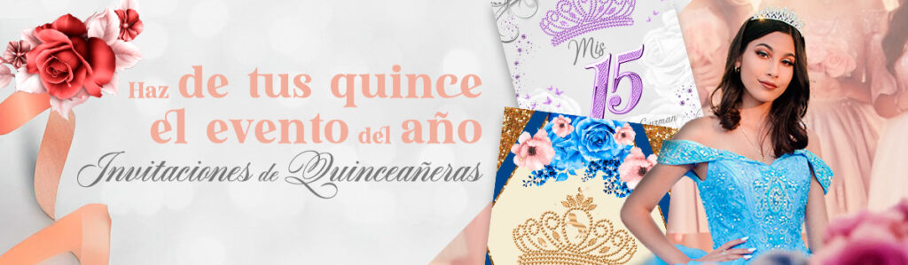 Ideas de Invitaciones de 15 Años con Toque Fotográfico quinceaneras Banners 1200 350 01 1 1 Mira nuestra selección de invitaciones de 15 años
