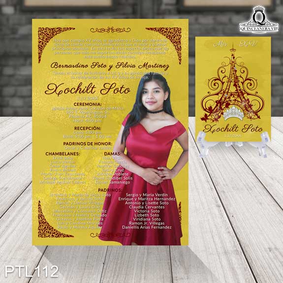 Ideas de Invitaciones de 15 Años con Toque Fotográfico invitaciones de quinceanera con foto principal ptl112 2 invitaciones de quinceañera con foto principal ptl112