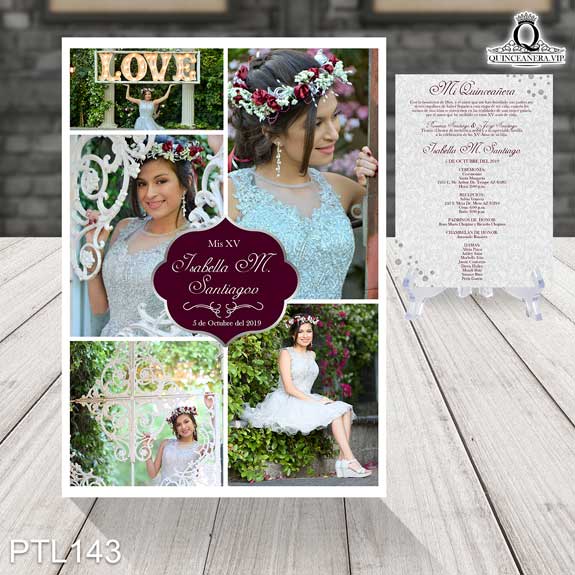 Ideas de Invitaciones de 15 Años con Toque Fotográfico ptl143 invitaciones para quinceanera con disenos tipo revista 4 ptl143 invitaciones para quinceañera con diseños tipo revista